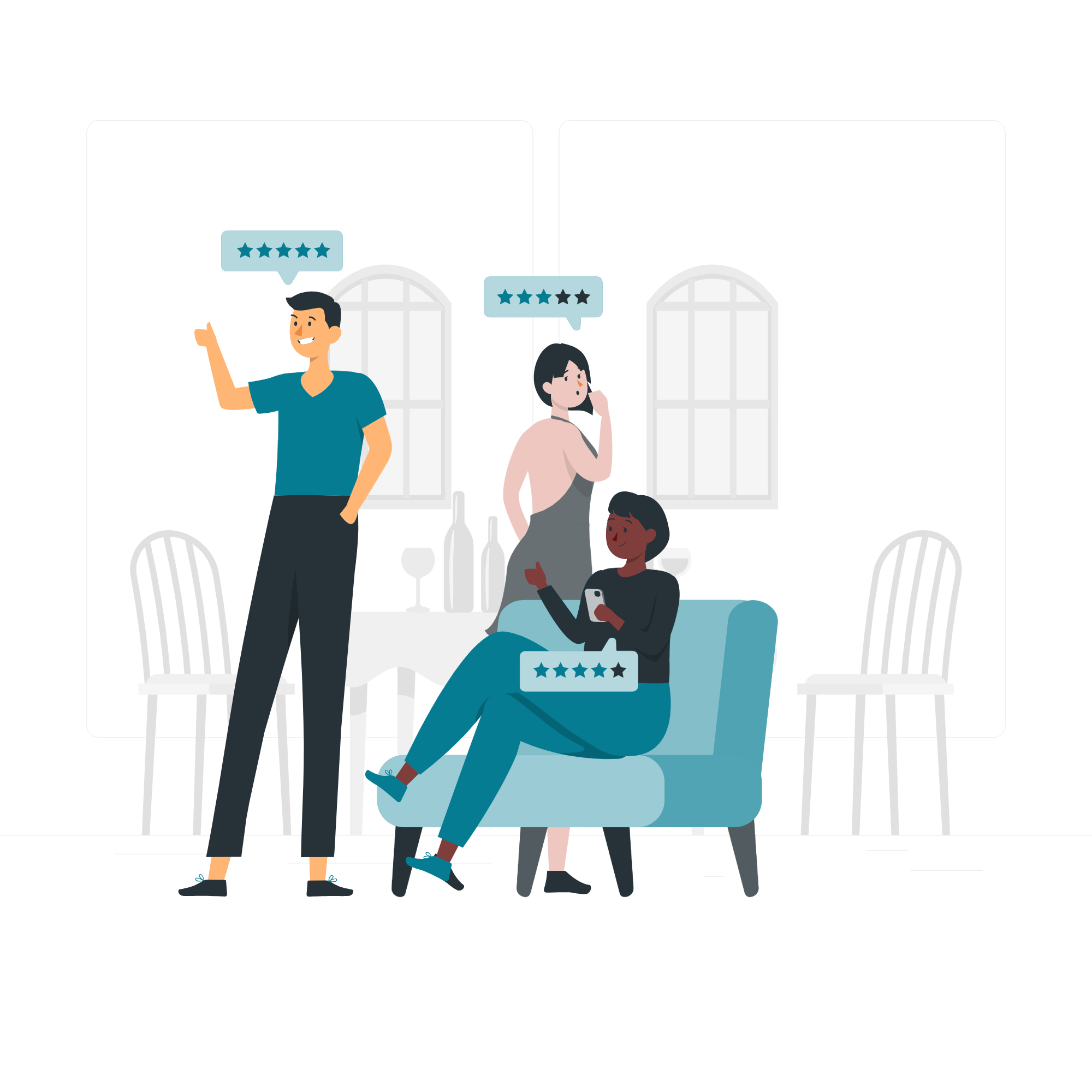 Happy clients sharing feedback – trusted digital marketing services in Chennai